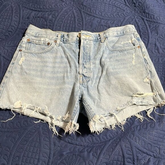 AGOLDE PARKER LONG SHORTS - Picture 1 of 4